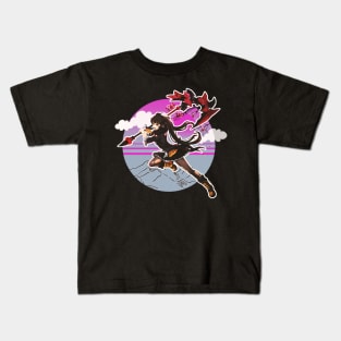 anime samuri warrior Kids T-Shirt